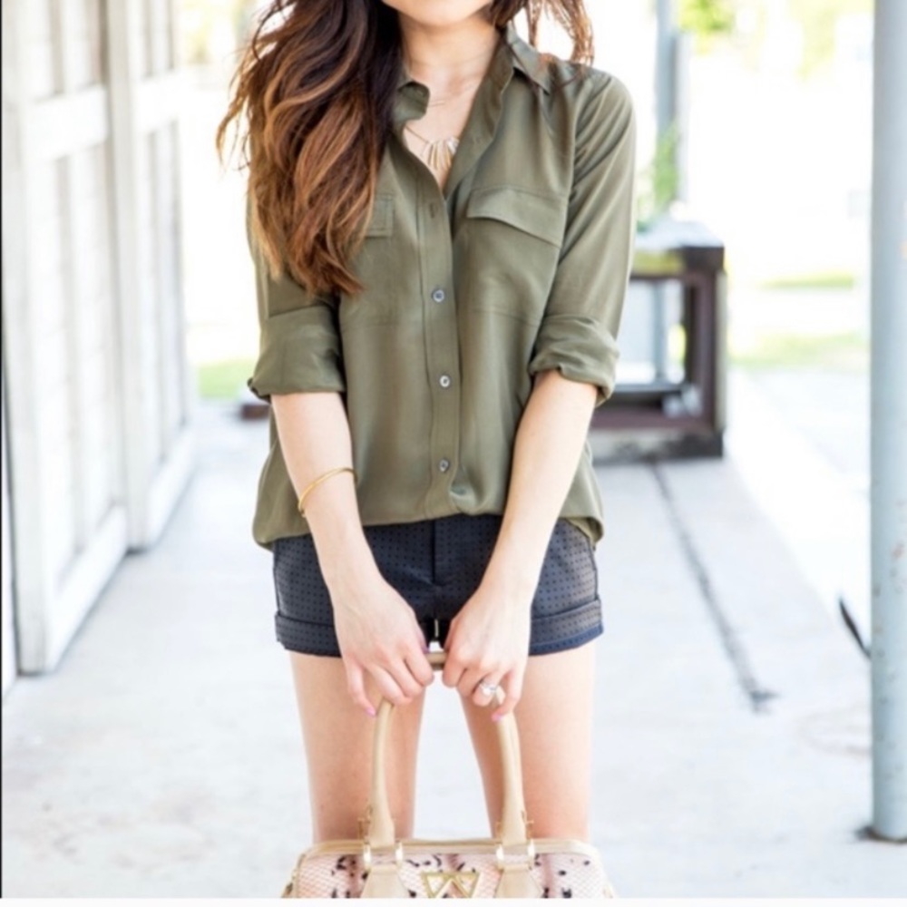Banana Republic Faux Leather Shorts